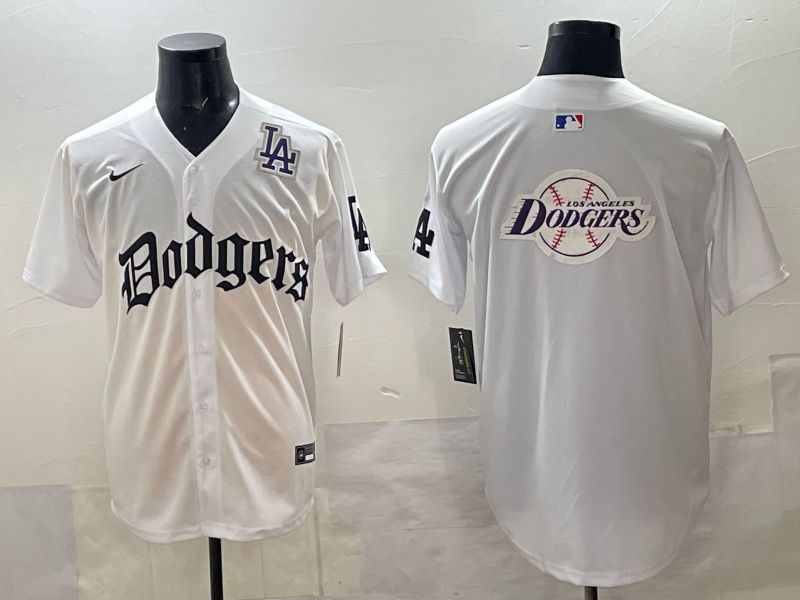 Men 2025 Los Angeles Dodgers Blank White 7th generations Joint Name Nike MLB Jersey style 023